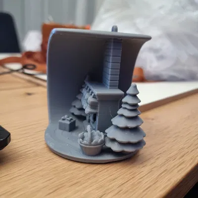 Mô hình trang trí lò sưởi Giáng Sinh