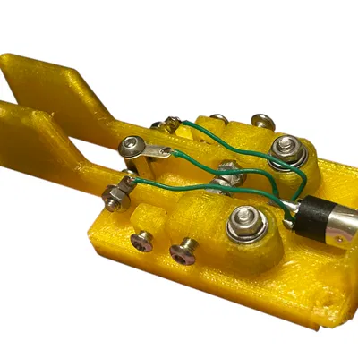 Cần Gạt Morse Code Iambic Có Bạc Đạn và Hồi Từ