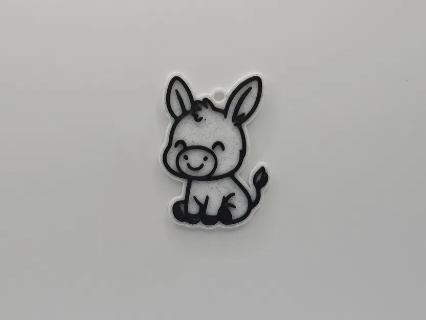 Móc Khóa Hình Chú Lừa Dễ Thương - Image 1