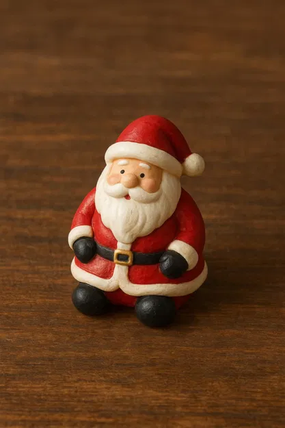 Tượng Ông Già Noel và Tuần Lộc Rudolph/Christmas statuette of Santa Claus and Rudolph the reindeer - Image 2