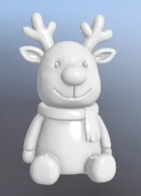 Tượng Ông Già Noel và Tuần Lộc Rudolph/Christmas statuette of Santa Claus and Rudolph the reindeer - Image 5