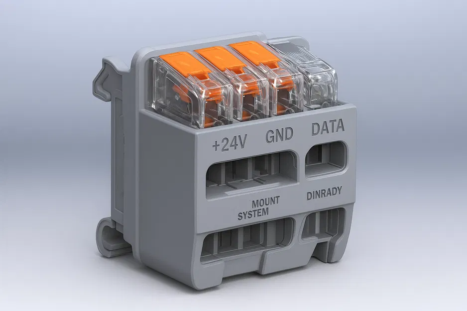 Hệ Thống Giá Đỡ WAGO — Giá Đỡ Thanh Ray DIN Mô-đun - Image 1