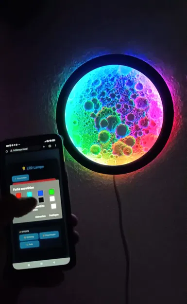 Đèn Treo Tường Mặt Trăng Phát Sáng (Phiên bản nhỏ ~240mm) - Image 1