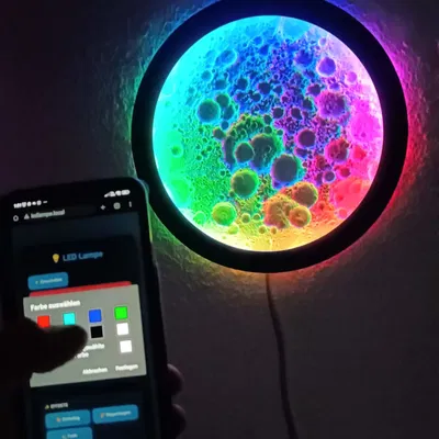 Đèn Treo Tường Mặt Trăng Phát Sáng (Phiên bản nhỏ ~240mm)