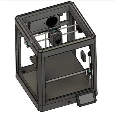 Mô hình CAD Elegoo Centauri Carbon (Đang hoàn thiện)