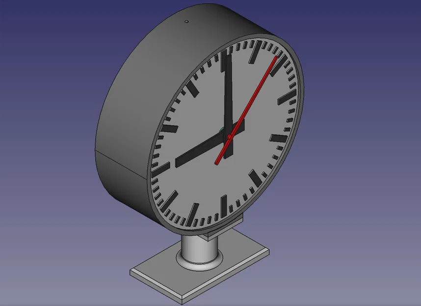 Đồng hồ Ga Tàu Thụy Sĩ 3D - Image 3