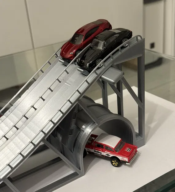 Cầu phóng HotWheels kèm bộ chuyển đổi đường ray - Image 1