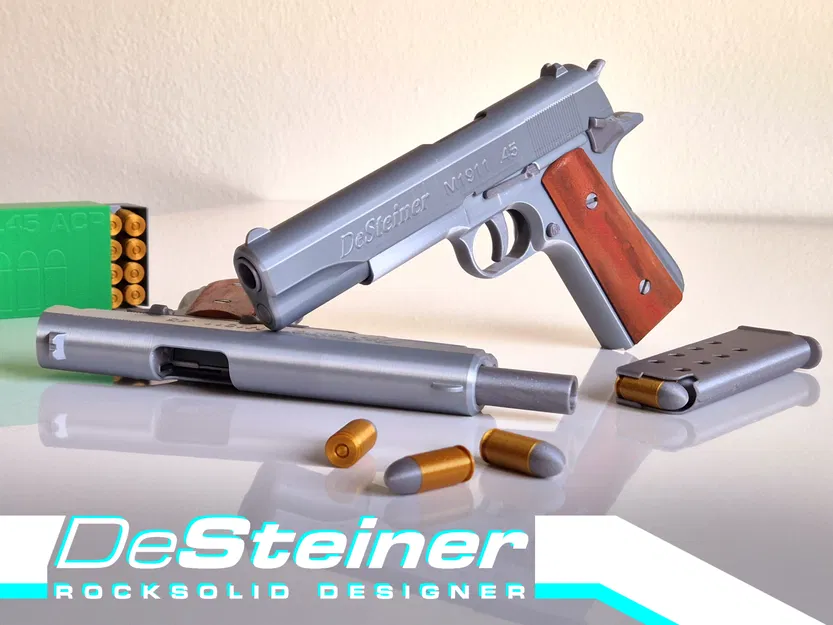 DeSteiner Colt M1911 - Súng lục đạo cụ hoạt động cơ khí - Image 1