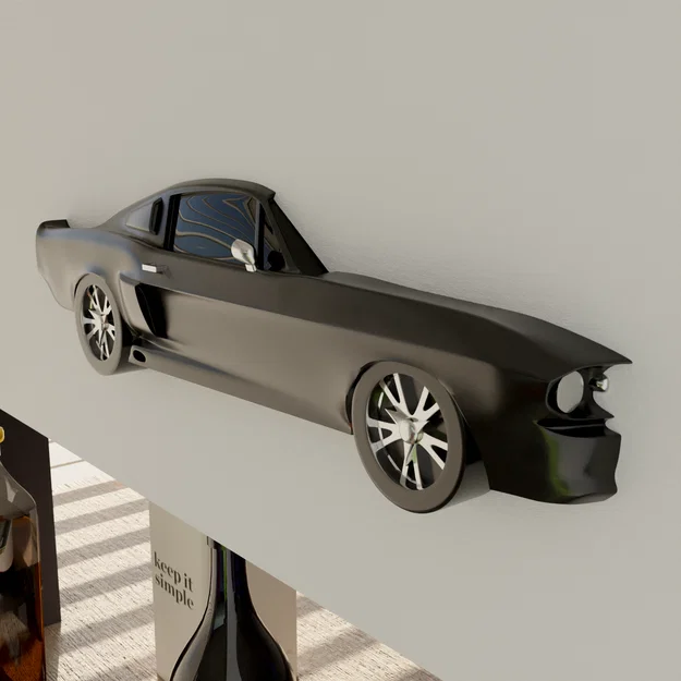 Mô Hình Mustang Shelby GT500 Treo Tường Dạng Phẳng - Image 1
