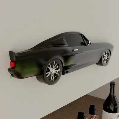Mô Hình Mustang Shelby GT500 Treo Tường Dạng Phẳng