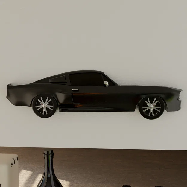 Mô Hình Mustang Shelby GT500 Treo Tường Dạng Phẳng - Image 4