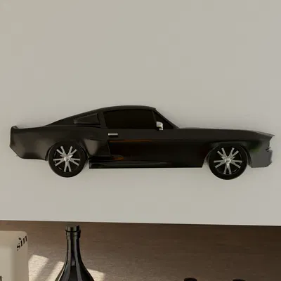Mô Hình Mustang Shelby GT500 Treo Tường Dạng Phẳng