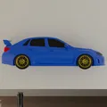 Subaru Impreza WRX STi Sedan Treo Tường - Thumbnail 3