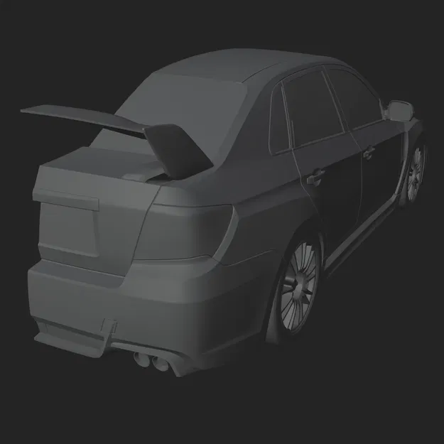 Subaru Impreza WRX STi Sedan Treo Tường - Image 8