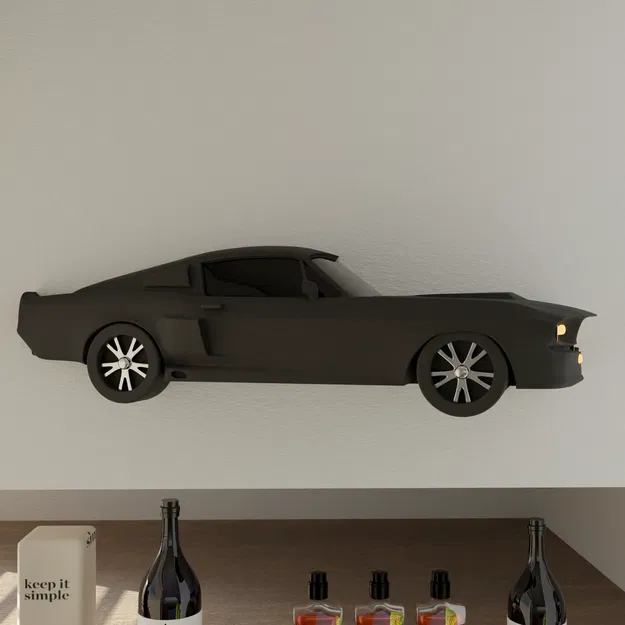 Mô hình xe Mustang Shelby GT500 treo tường - Image 4