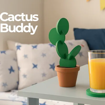 Cactus Buddy - Người Bạn Xương Rồng Giữ Đồ Uống Dễ Thương