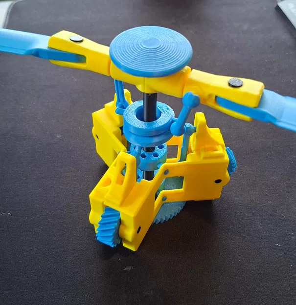 Rotor chính trực thăng có đĩa bước cánh - Image 1