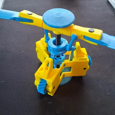 Rotor chính trực thăng có đĩa bước cánh