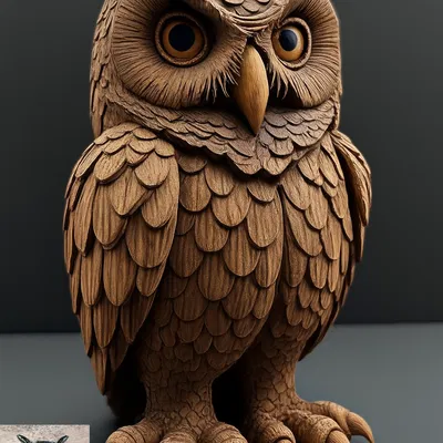 Tượng điêu khắc hình con Cú Mèo