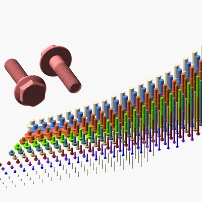 Hàng Trăm Ốc Lục Giác Mặt Bích Ren Bước Nhỏ Metric M1 đến M64