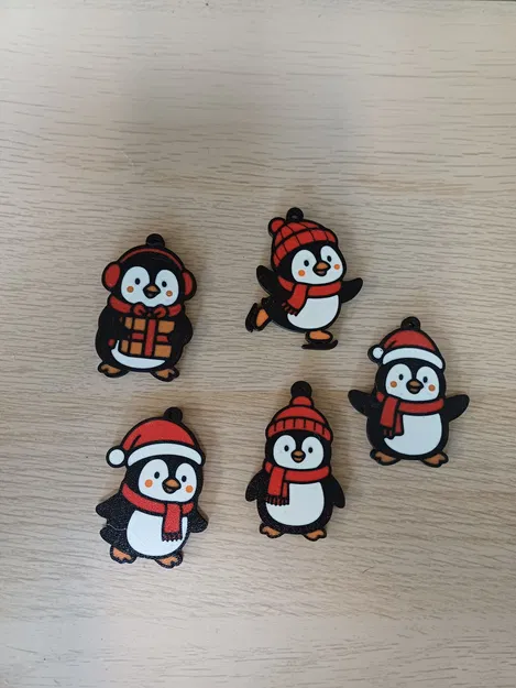 Bộ Đồ Trang Trí Chim Cánh Cụt Giáng Sinh Đáng Yêu - Image 2