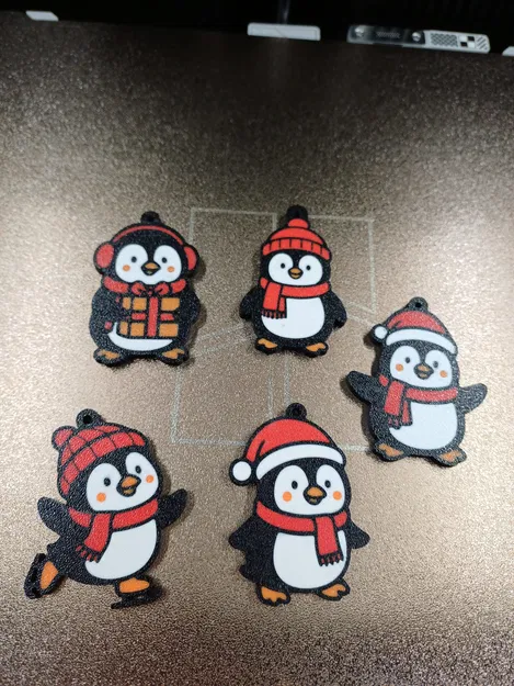 Bộ Đồ Trang Trí Chim Cánh Cụt Giáng Sinh Đáng Yêu - Image 3