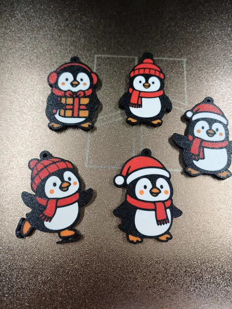 Bộ Đồ Trang Trí Chim Cánh Cụt Giáng Sinh Đáng Yêu - Image 4