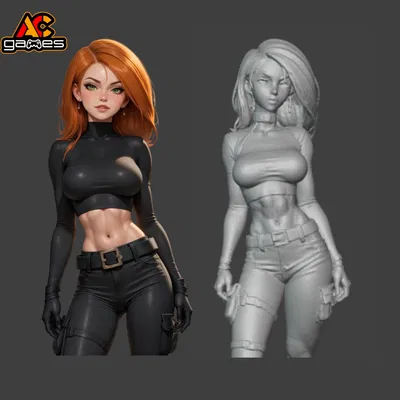 Mô Hình Kim Possible Phong Cách Quân Sự