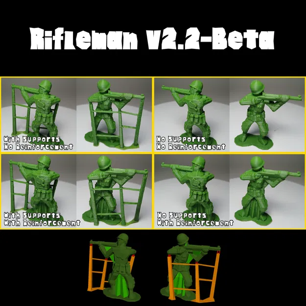 Lowpoly Armies - Lính bộ binh WW2 đứng bắn súng - Image 2