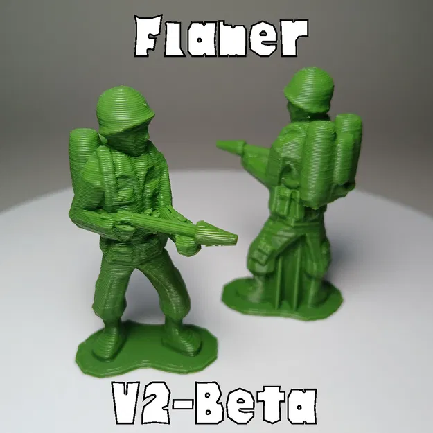 Quân Lính Lowpoly - Lính Đồ Chơi Bộ Binh Lính WW2 Phun Lửa Siêu Bền - Image 1