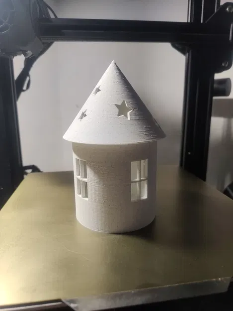 Chân Nến Giáng Sinh Hình Ngôi Nhà Cho Nến LED - Image 1