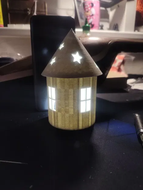 Chân Nến Giáng Sinh Hình Ngôi Nhà Cho Nến LED - Image 2