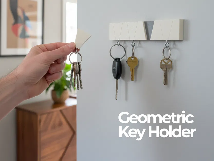 Giá Treo Chìa Khóa Hình Học Đẹp Mắt - Image 1
