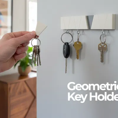Giá Treo Chìa Khóa Hình Học Đẹp Mắt