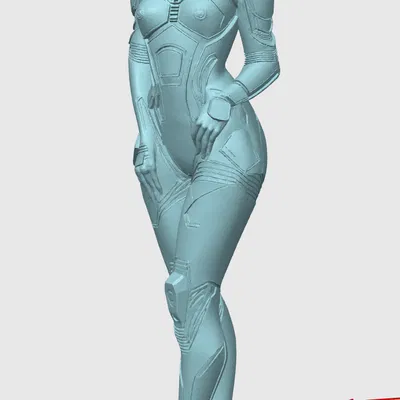 Mô Hình 3D Cô Gái Cyber Punk Thời Thượng