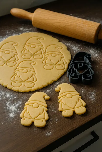 Khuôn Cắt Bánh "Ông Già Tuyết" (Wichtel) Hiện Đại - Image 1