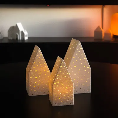 Nhà Giáng Sinh cho Nến LED