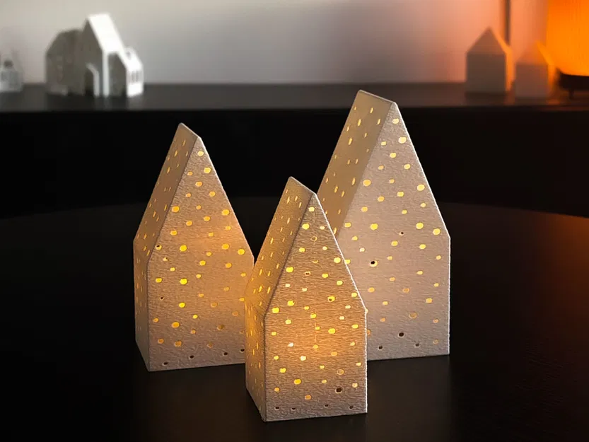 Nhà Giáng Sinh cho Nến LED - Image 2