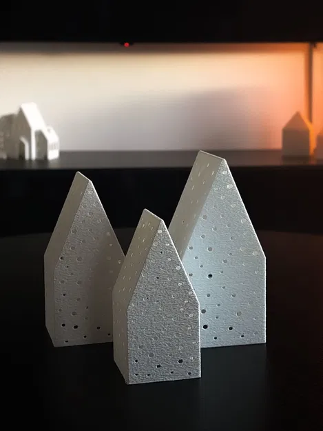 Nhà Giáng Sinh cho Nến LED - Image 3