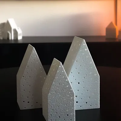 Nhà Giáng Sinh cho Nến LED