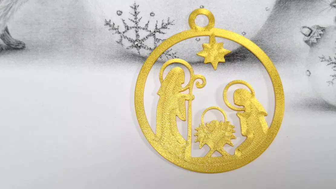 Móc treo Giáng Sinh _ Chúa Giêsu và Đức Mẹ - Image 2