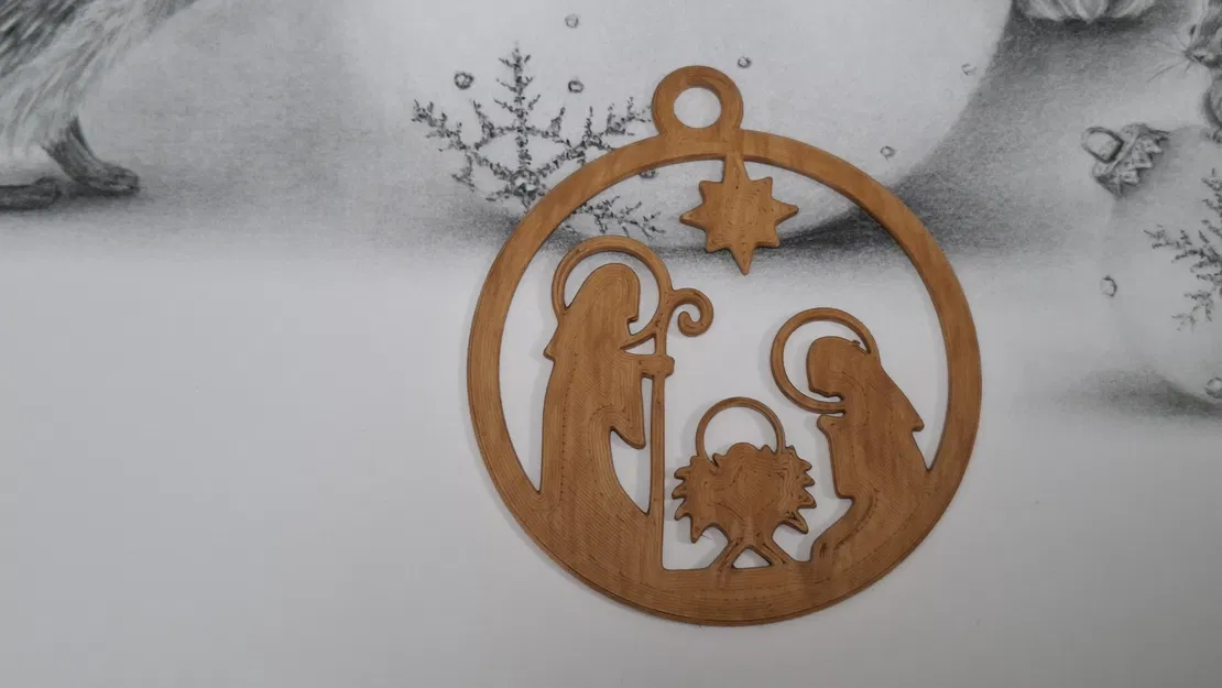 Móc treo Giáng Sinh _ Chúa Giêsu và Đức Mẹ - Image 3