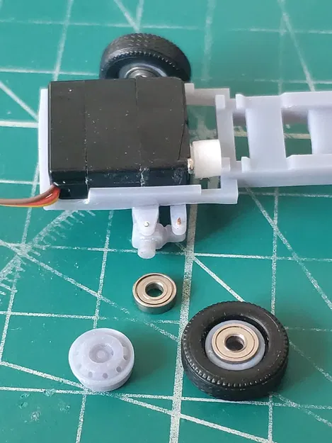 Khung gầm xe tải RC có động cơ, tỷ lệ 1/87 - Image 3