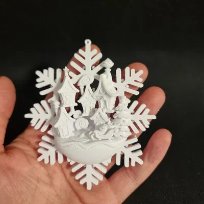 Mô hình Bông Tuyết Grinch Thu Nhỏ Cảnh Làng Giáng Sinh