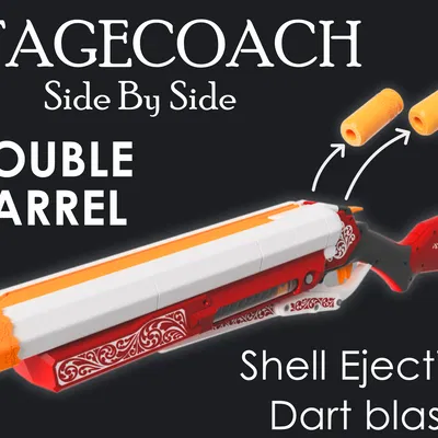 Súng Phóng Đạn Song Song Hai Nòng Kiểu Stagecoach