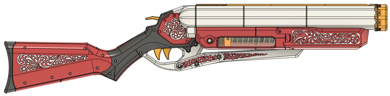 Súng Phóng Đạn Song Song Hai Nòng Kiểu Stagecoach - Image 15