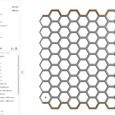 Honeycomb Storage Wall, Bộ Tùy Chỉnh Onshape