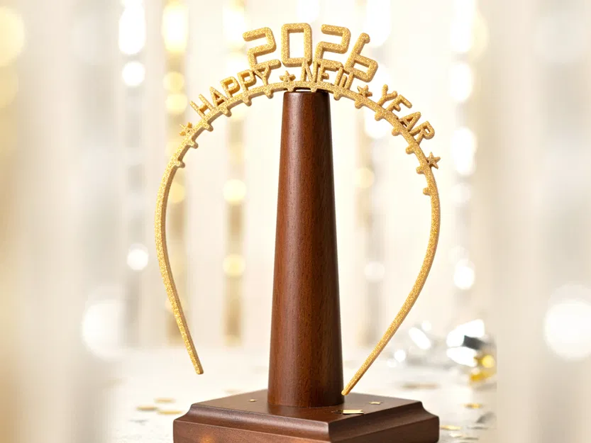 Băng Đô "Chúc Mừng Năm Mới 2026" (Phiên Bản Vượt Thời Gian + Không Cần Support) - Image 1