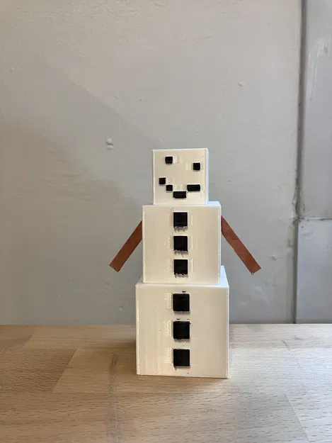 Mô hình Người Tuyết Minecraft Trang Trí Giáng Sinh Mùa Đông - Image 2