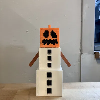 Mô hình Người Tuyết Minecraft Trang Trí Giáng Sinh Mùa Đông